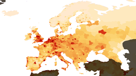 Population density Europe